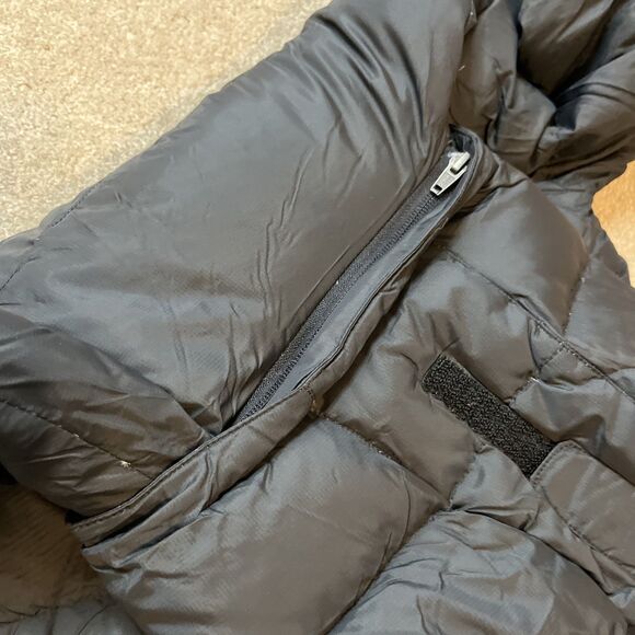 LL Bean Goose Down Hooded Puffer Jacket Parka Womens Small Black Thick Insulated - Picture 6 of 7